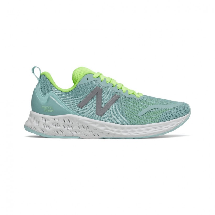 New Balance Fresh Foam Tempo Shoes Blue Green AW20 Woman