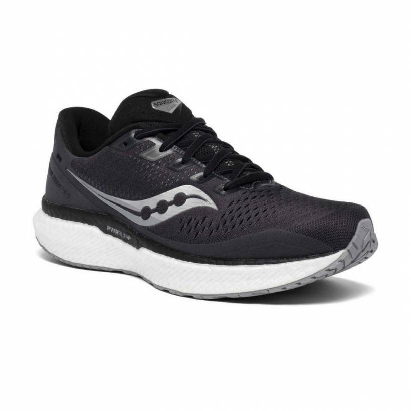 Saucony Triumph 18 Black White AW20 Men's Running Shoes