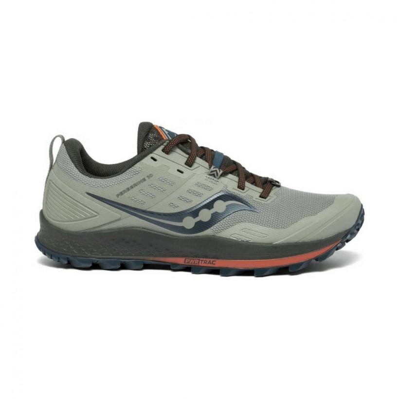 Saucony Peregrine 10 Gray Orange AW20 Men's Running Shoes