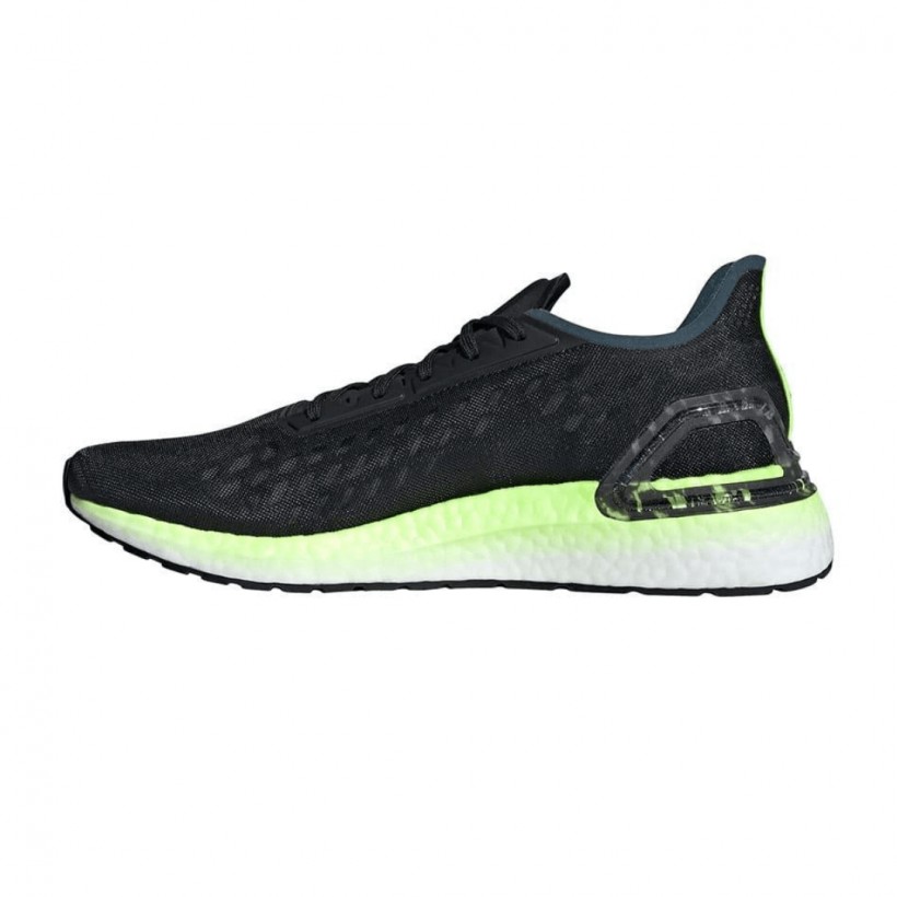 Tênis de corrida masculino Adidas Ultra boost PB preto verde AW20