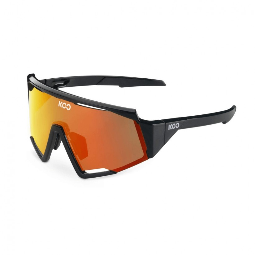 Koo Spectro Glasses Black Orange Lens