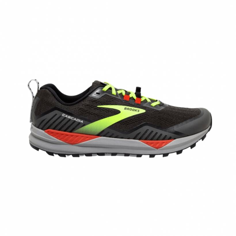 Chaussures Homme Brooks Cascadia 15 Noir Jaune AW20
