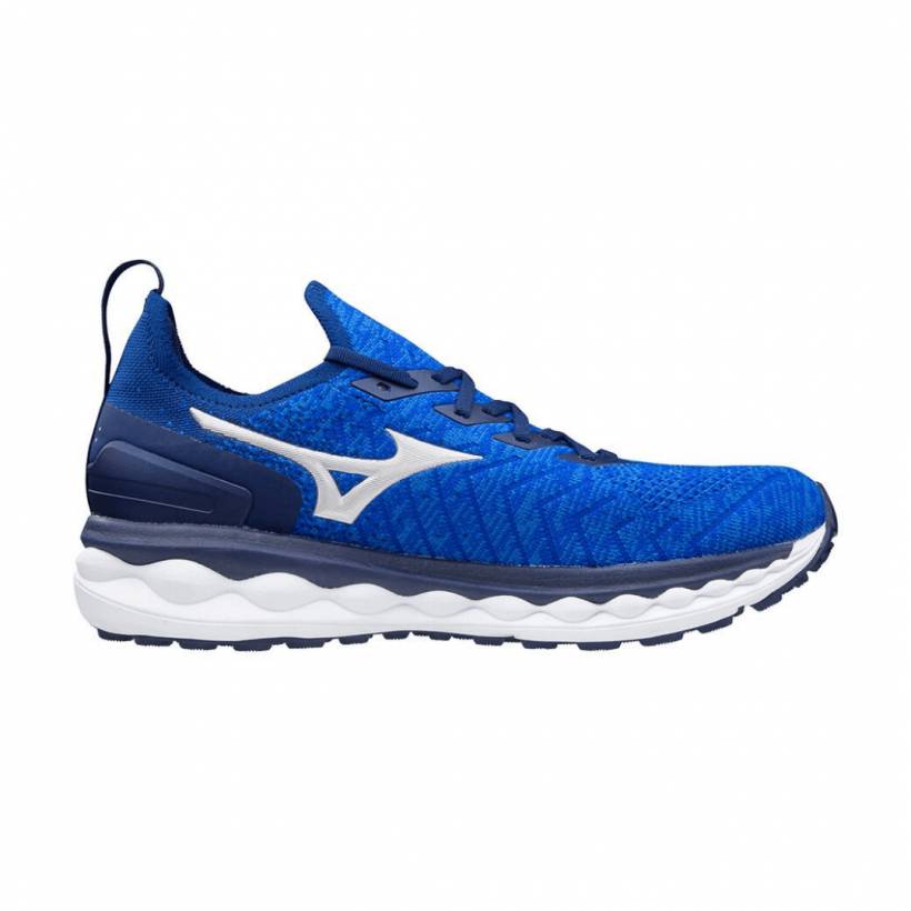 Zapatillas Mizuno Wave Sky Neo Azul Coral Oi20 Hombre