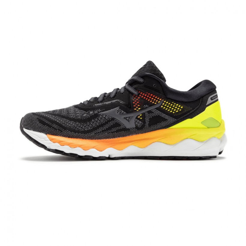 Chaussures Homme Mizuno Wave Sky 4 Noir Jaune AW20