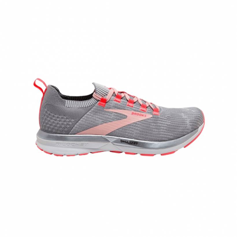Brooks Ricochet 2 Sapatos Coral Grey AW20 Woman