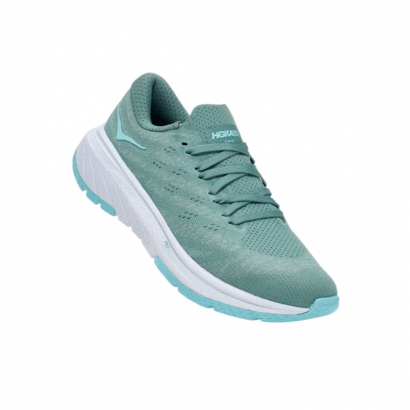 Zapatillas Hoka One One Cavu 3 Azul Blanco OI20 Mujer