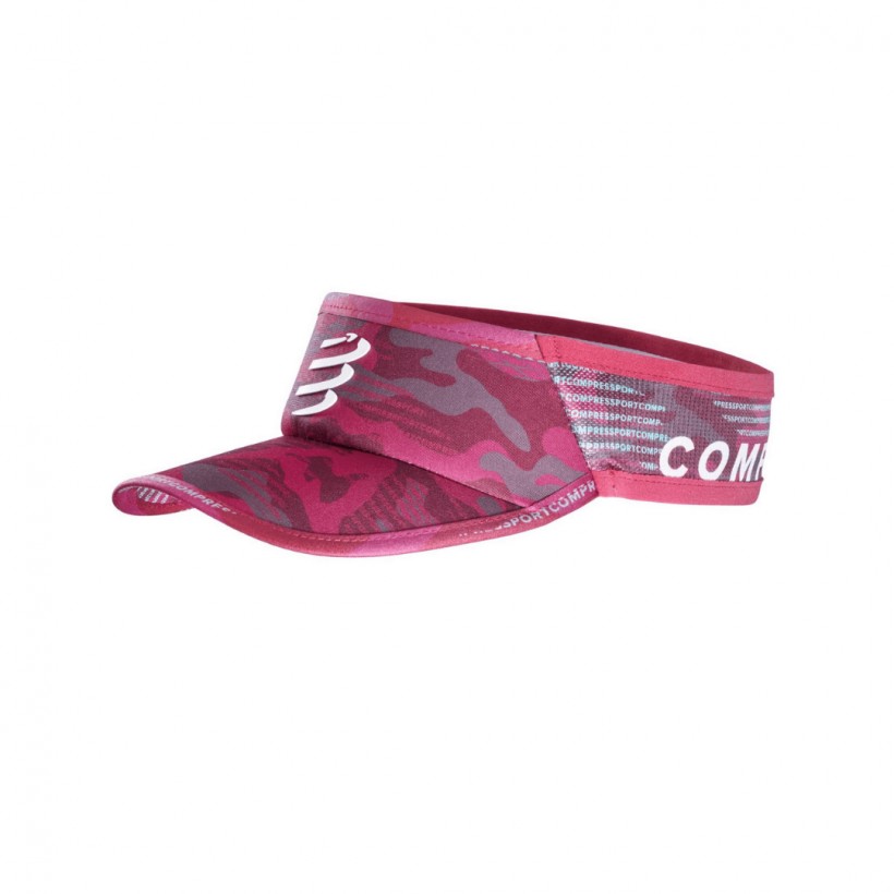 Visor Compressport Ultralight Camo Neon 2020 Rojo