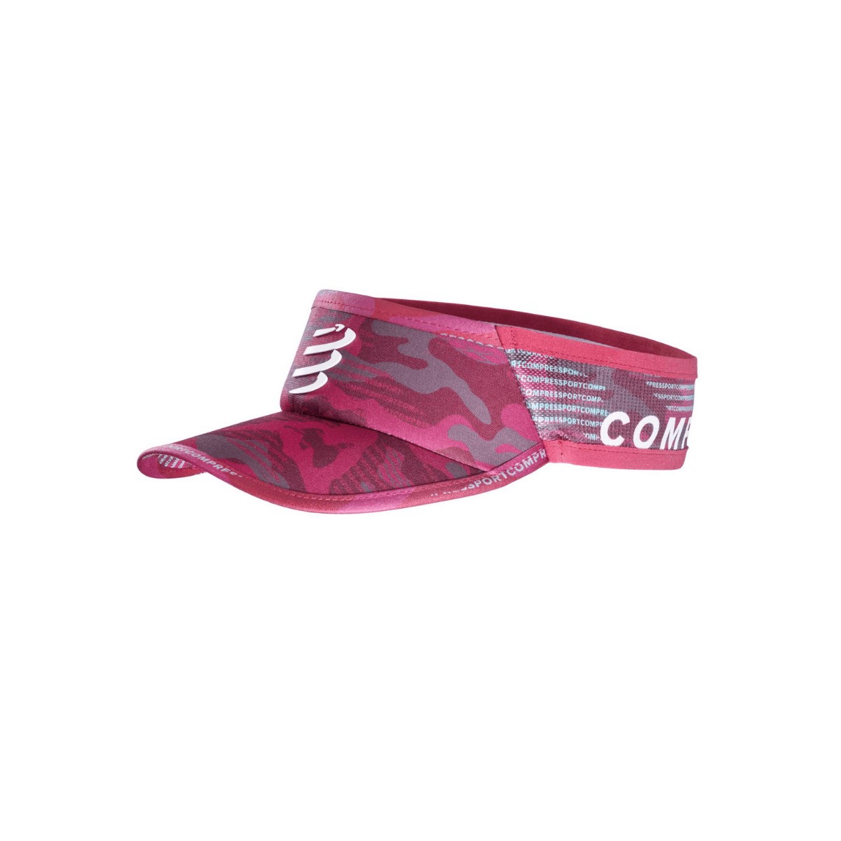 Compressport Ultralight Camo Neon 2020 Visor Red, Size L (56-61 cm)