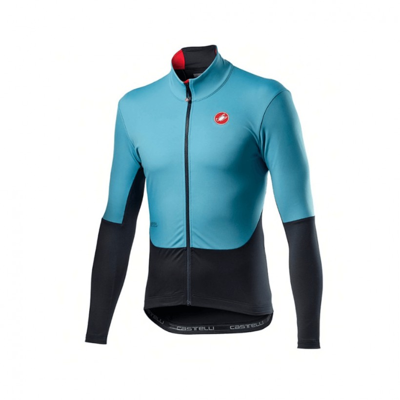 Castelli Nano Rosso Corsa GORE-TEX INFINIUM ™ Long Sleeve Jersey Light Blue Black Man