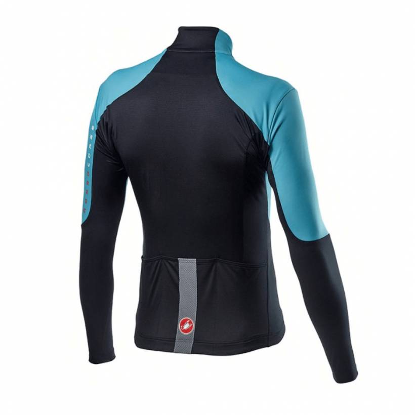 Castelli Nano Rosso Corsa GORE-TEX INFINIUM ™ Langarmtrikot Hellblau Schwarz Mann