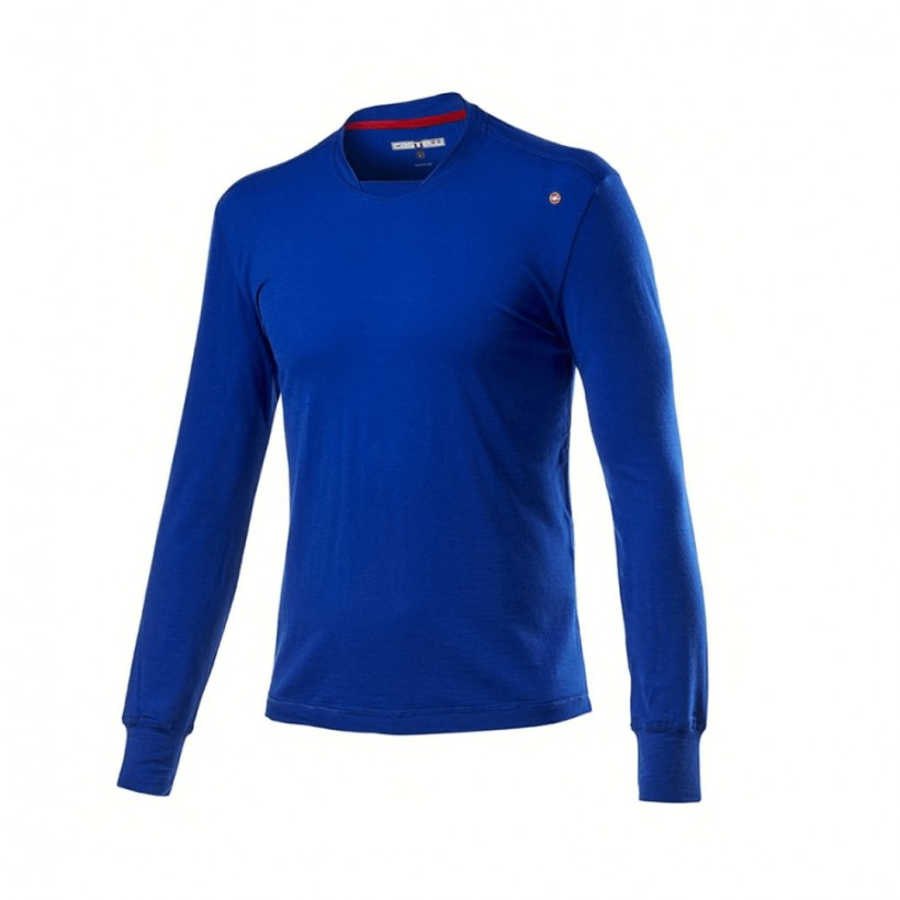 Castelli Merino Long Sleeve Blue Man T-Shirt