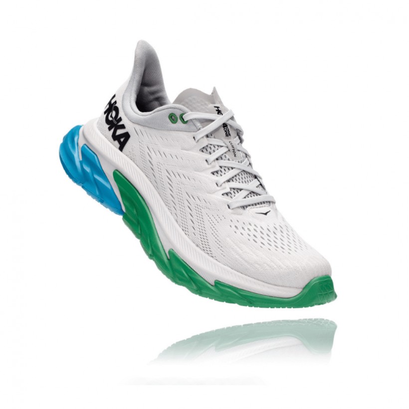Hoka One One Clifton Edge Grau Grün Blau AW20 Herrenschuhe