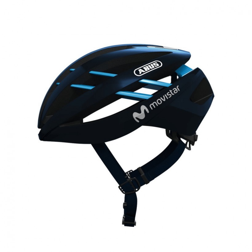 Abus Aventor Blue Movistar Teamhelm