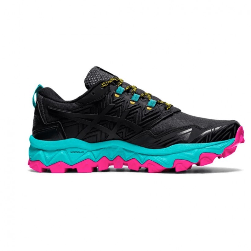 Asics Gel Fuji Trabuco 8 White Black Yellow AW20 Women s Running Shoes