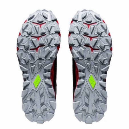 Tênis de corrida masculino Asics Gel Fuji Trabuco 8 preto vermelho AW20
