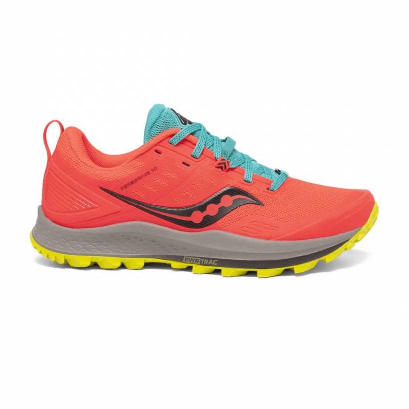 Chaussures Running Saucony Peregrine 10 Orange Jaune AW20 Femme