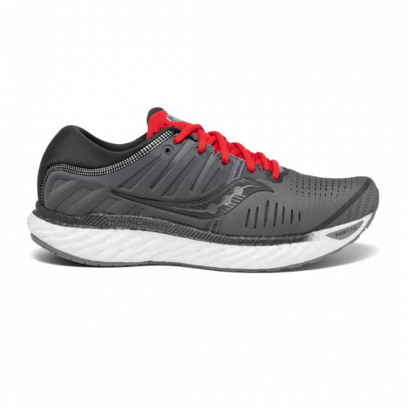 Buty Do Biegania Saucony Hurricane 22 Szary Czerwony AW20