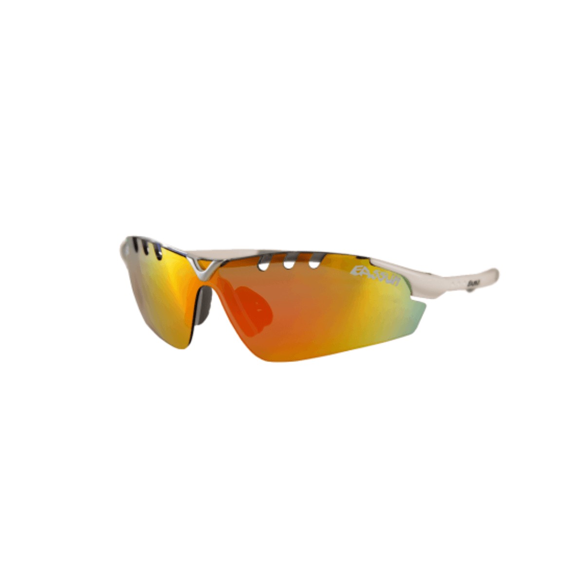 mit Brille günstig Kaufen-Eassun X-Light Sportbrille Orange Weiß. Eassun X-Light Sportbrille Orange Weiß <![CDATA[Eassun X-Light Sportbrille Orange Weiß Die Eassun X-Light Sportbrille wurde speziell für Sportler entwickelt. Mit einem ultraleichten Gewicht von 15 Gramm 