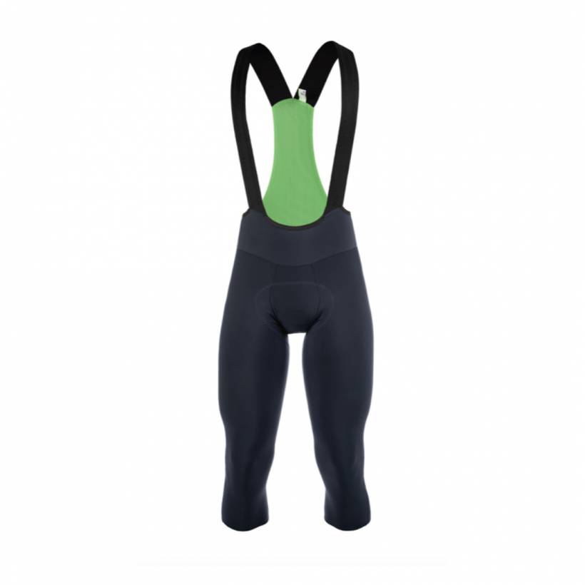 Pantaloncini con bretelle Q36.5 Gregarius 3/4 neri da uomo