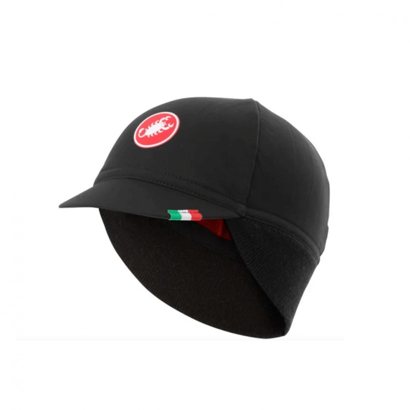 Castelli Difesa Termiczna Czarna Czerwona Czapka