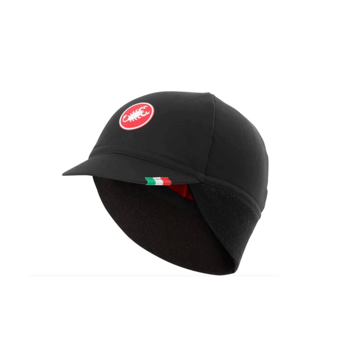 Gorra Castelli Difesa Thermal Negro Rojo