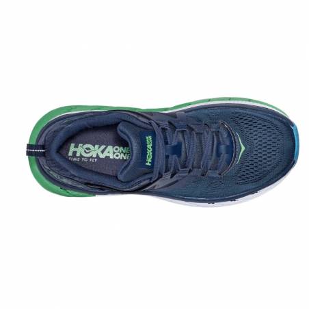 Chaussures Hoka One One Gaviota 2 Bleu Vert Blanc