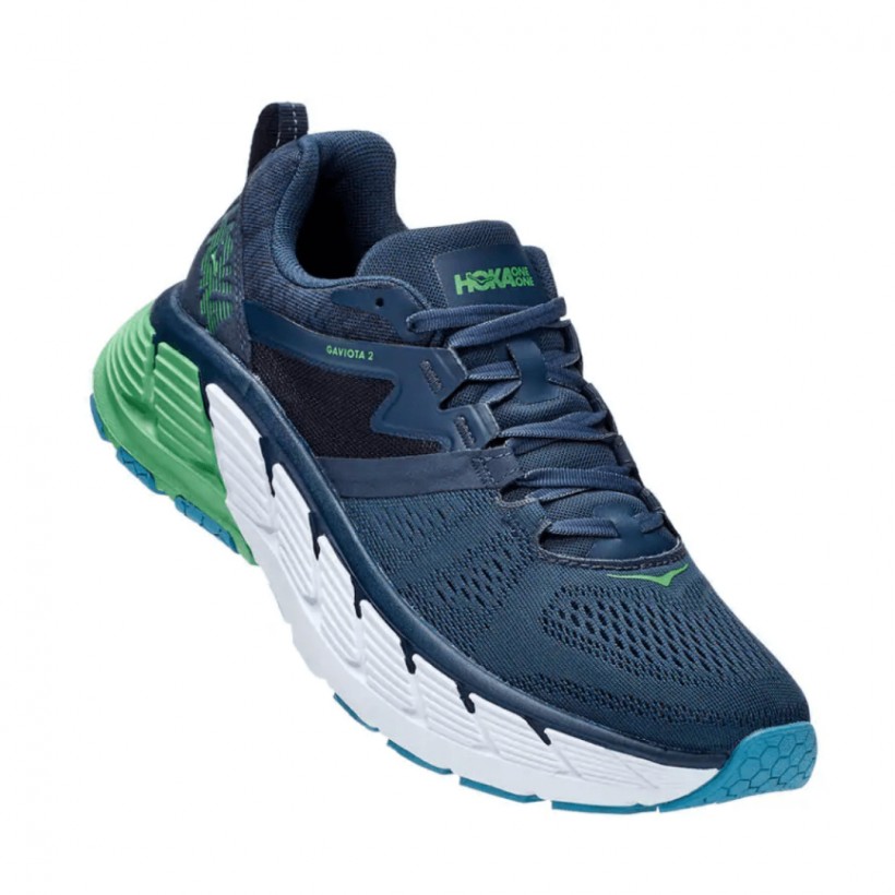 Hoka One One Gaviota 2 Schuhe Blau Grün Weiß