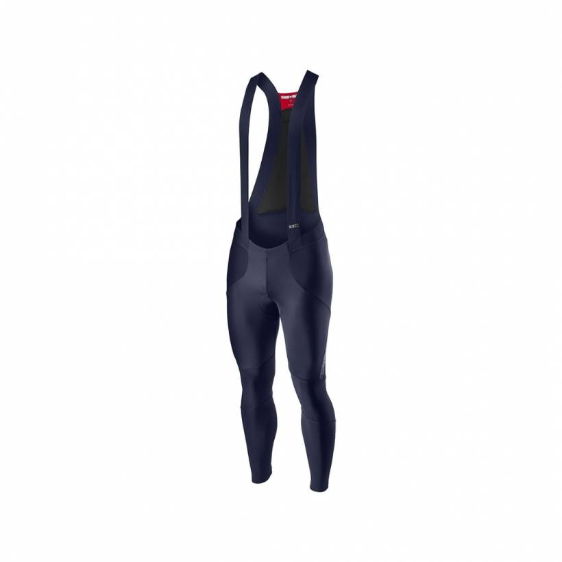 Castelli Sorpasso RoS Lange dunkelblaue Trägerhose