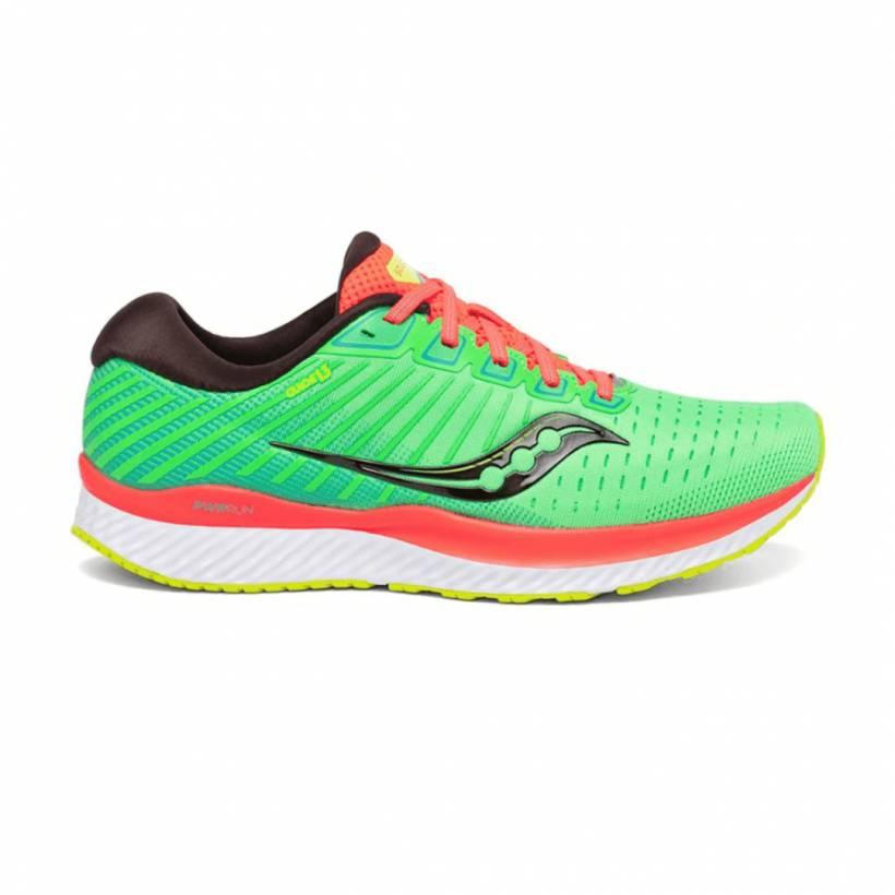 Saucony Guida 13 Scarpe Arancioni Verdi