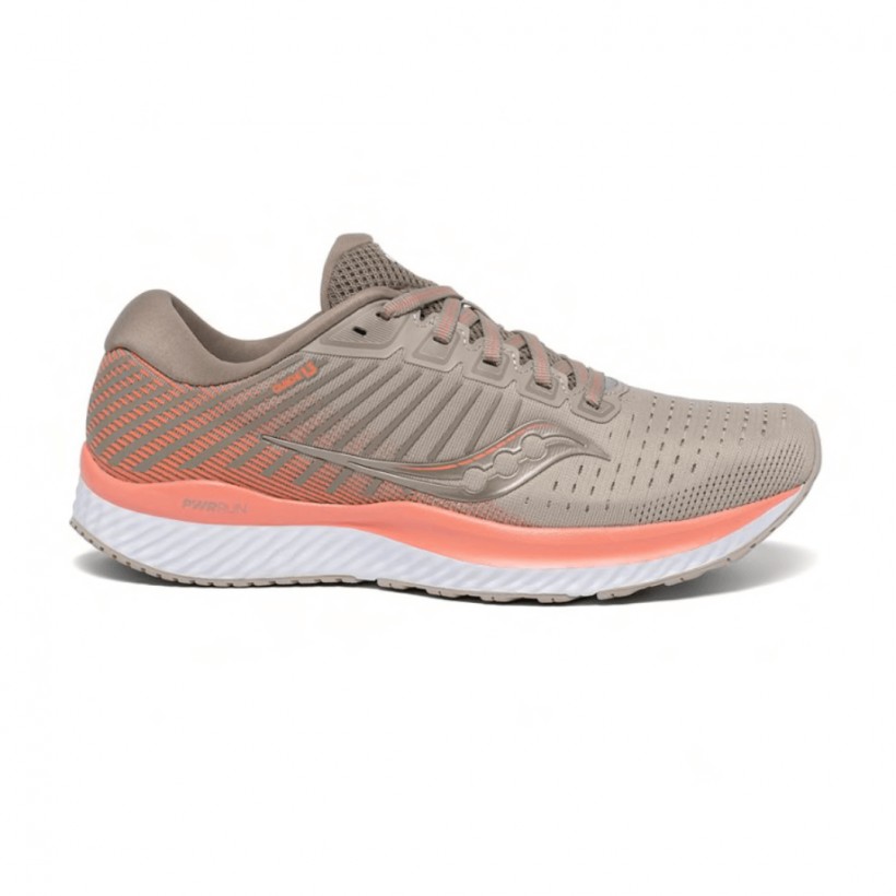 Saucony Guide 13 Running Shoes Orange Gray AW20 Woman