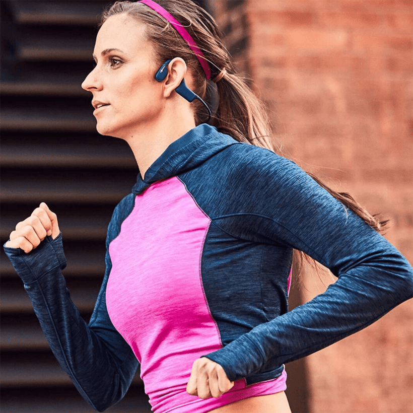 Aftershokz Xtrainerz MP3 Wireless Headphones Sapphire Blue
