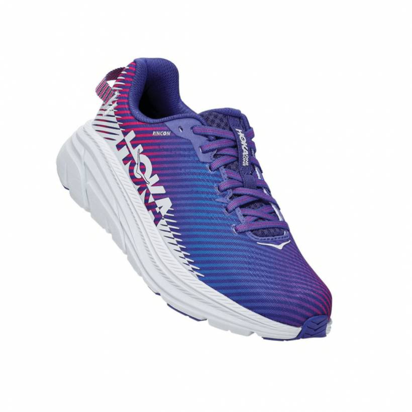 Zapatillas Hoka One One Rincon 2 Azul Blanco OI20 Mujer