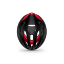 Casco Met Rivale Negro Brillo Rojo Mate