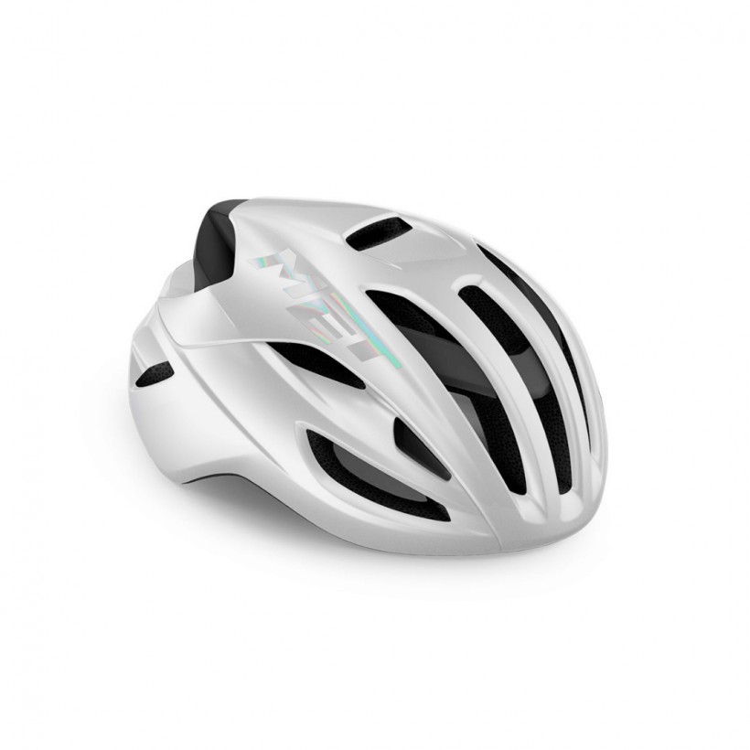Casco Met Rivale Blanco Brillo