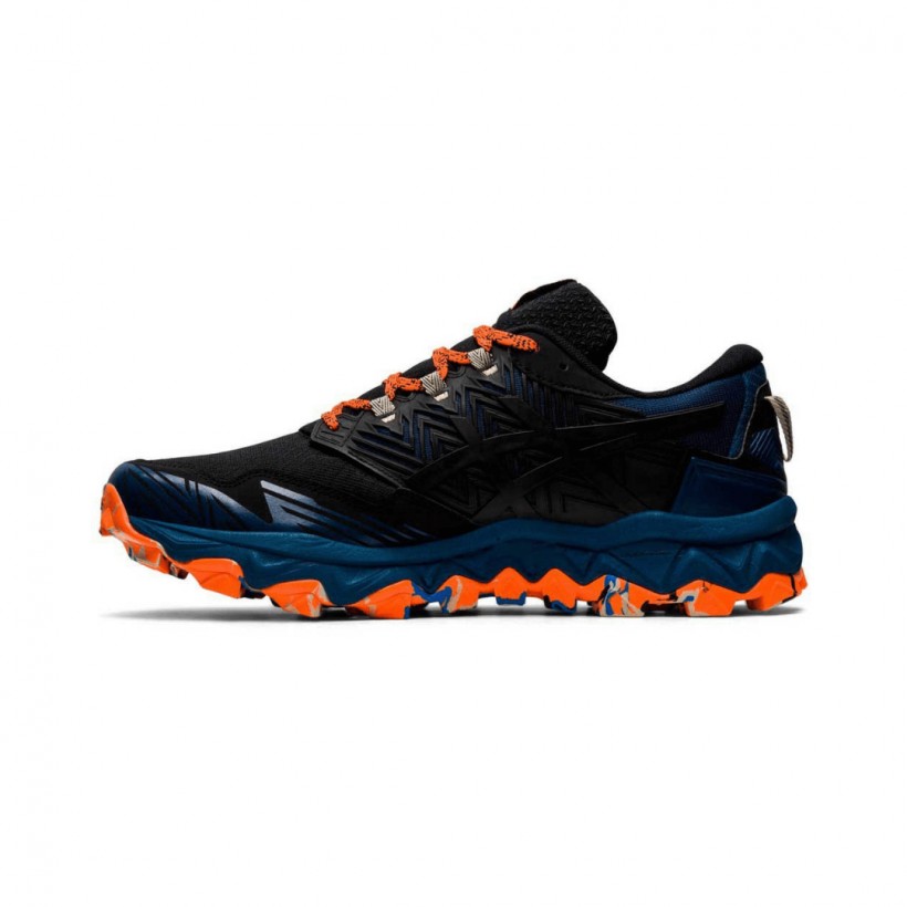 Asics Gel Fujitrabuco 8 Running Shoes Blue Gray Orange AW20