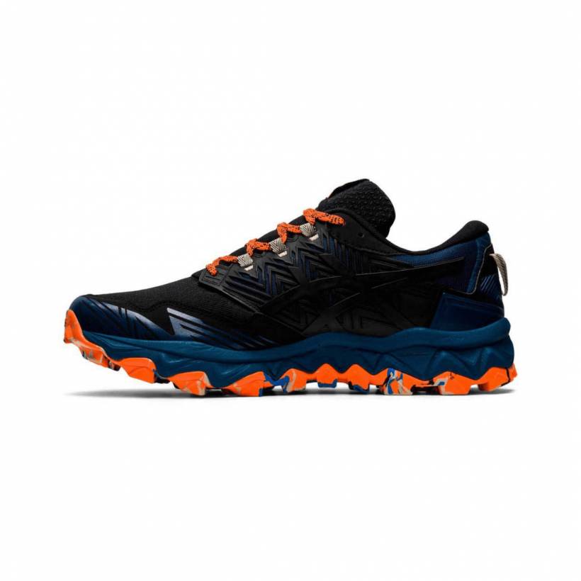 Scarpe Asics Gel Fujitrabuco 8 Blu Grigio Arancio AW20