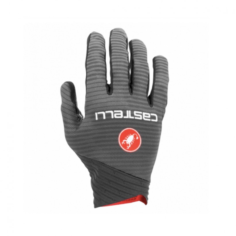 Castelli CW 6.1 Cross Gloves Gray Red