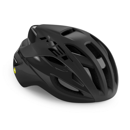Met Rivale Mips Helm Mattschwarz Glanz