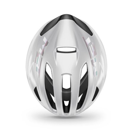 Met Rivale Mips Helm weiß glänzend