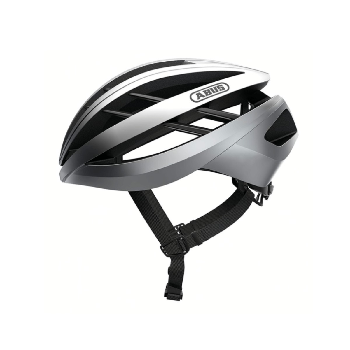 Abus Aventor White Silver Helmet, Size S