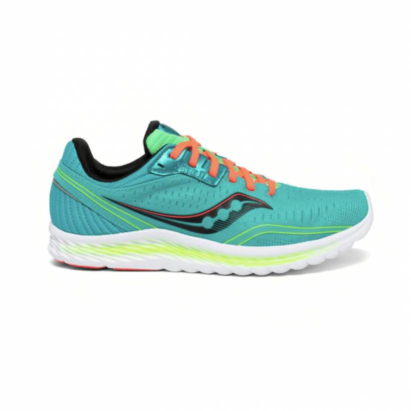 Chaussures Running Saucony Kinvara 11 Turquoise Orange AW20 Femme