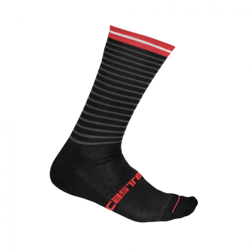Castelli Venti Soft Socks Black Red