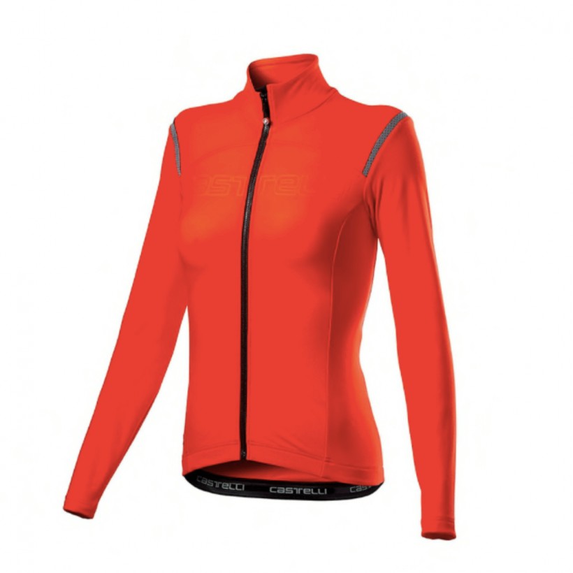 Castelli Tutto Nano Ros Long Sleeve Red Woman Jersey