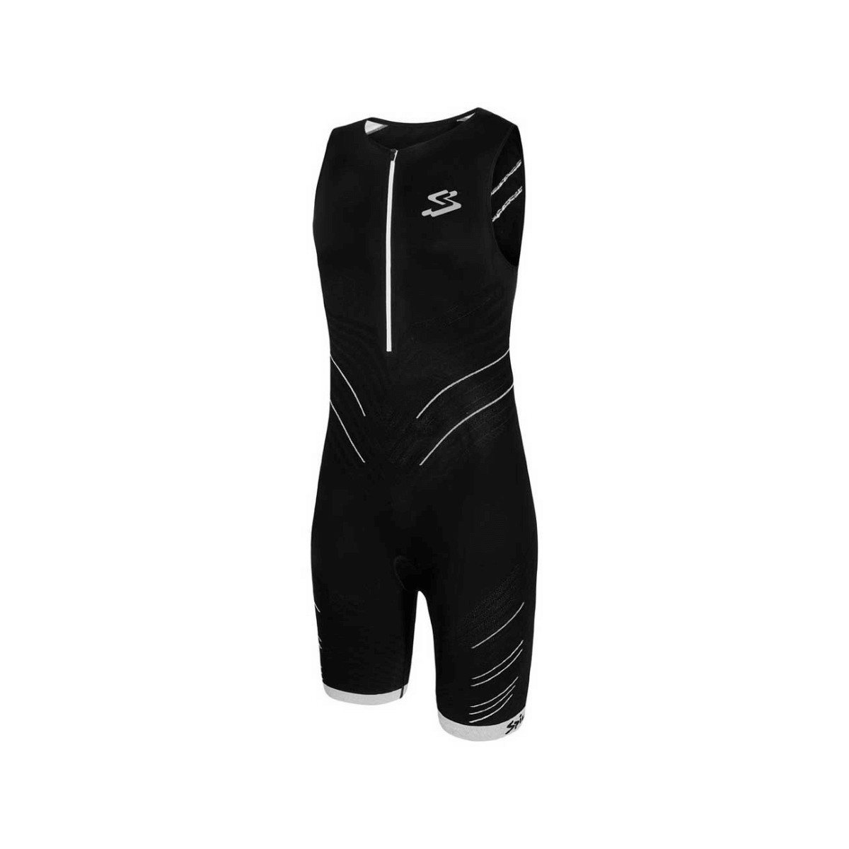 CD R günstig Kaufen-Spiuk Long Distance Black Trisuit Man, Größe XL/XXL. Spiuk Long Distance Black Trisuit Man, Größe XL/XXL <![CDATA[Spiuk Long Distance Black Trisuit Man Trisuit für Lang- oder Langstreckenrennen mit Schwerpunkt auf maximalem Komfort in