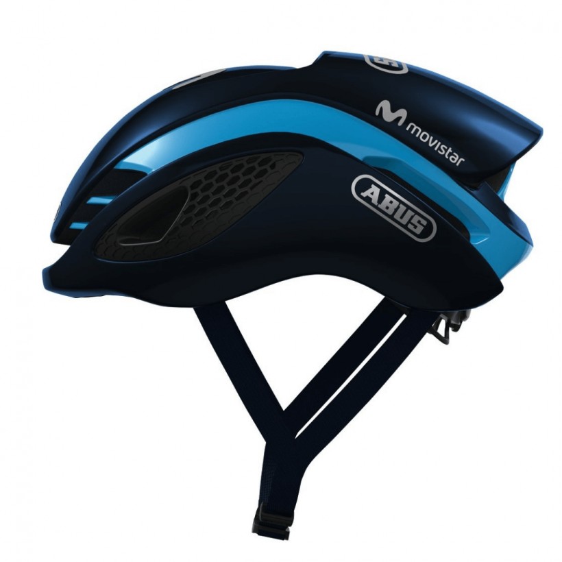 Abus Gamechanger Blue Helmet Movistar Team