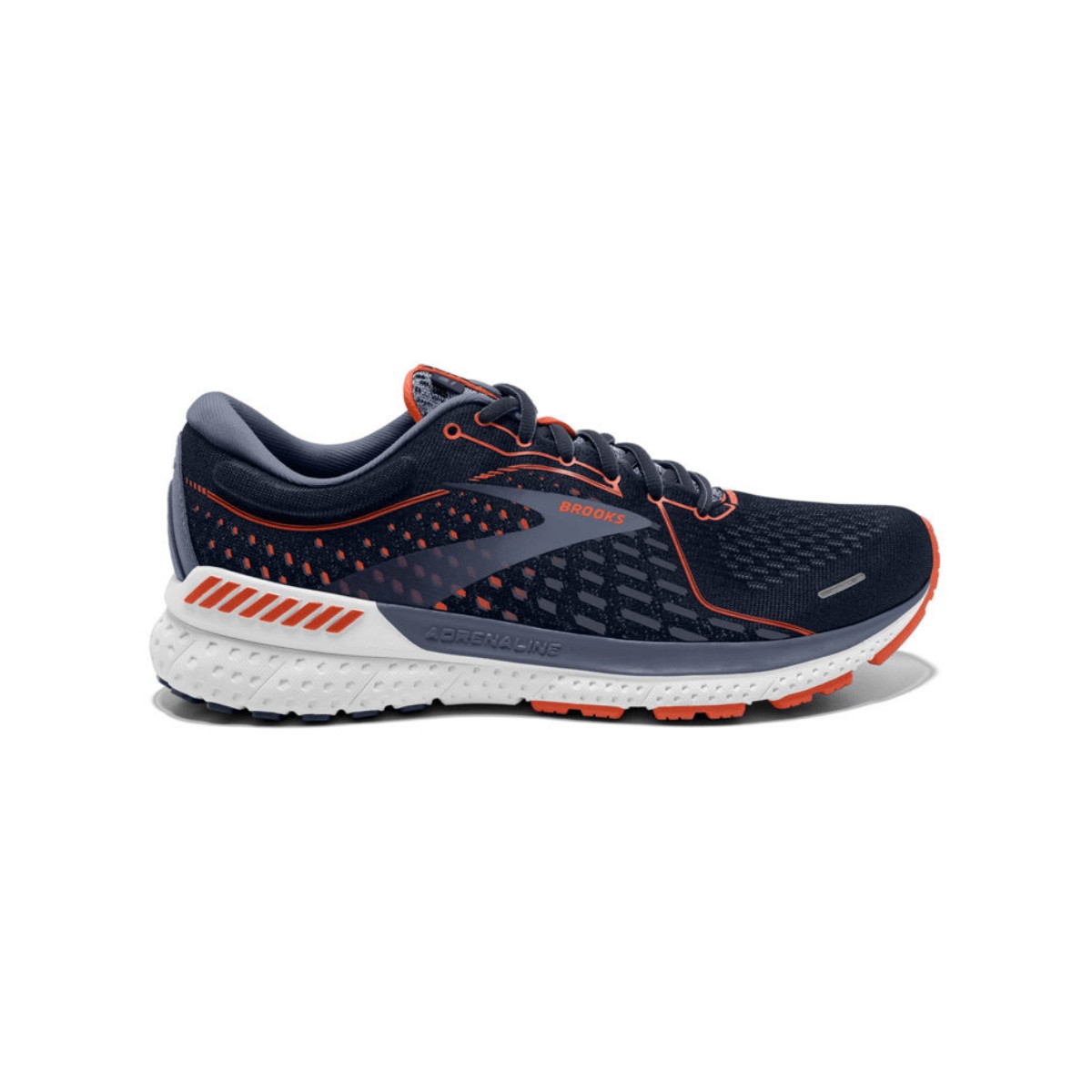 Brooks Adrenaline GTS 21 Wide 2E Shoes Blue Gray Red SS21