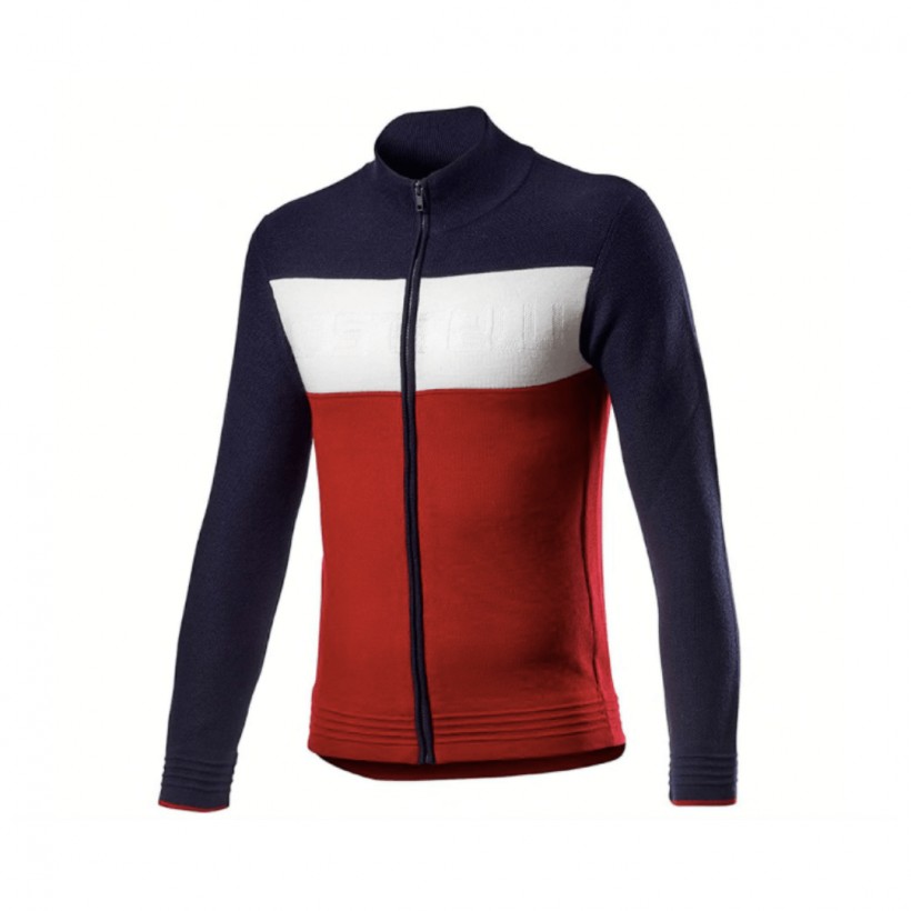 Sudadera Castelli Armando azul oscuro blanco rojo
