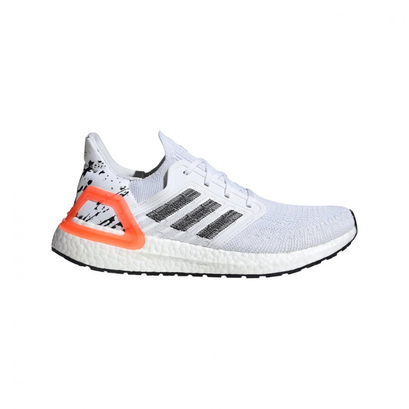 Baskets Adidas Ultra Boost 20 Blanc Gris Rouge SS21