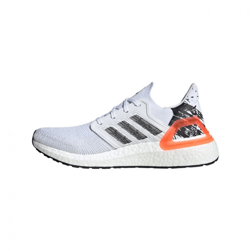 Adidas Ultra Boost 20 Laufschuhe WeiB Grau Rot
