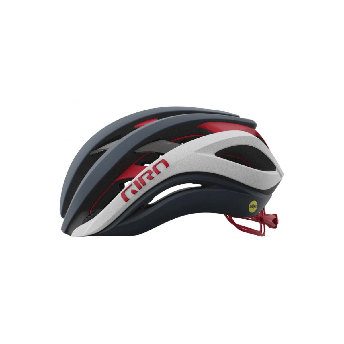 Casco Giro Aether MIPS Titanio Blanco Rojo, Talla S